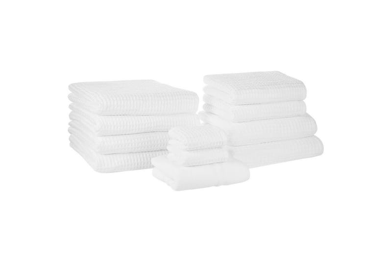 Håndkle Areora sett med 11 Hvit, Hvit