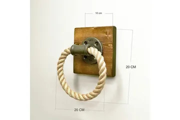 Evila Håndklehenger Tau/Tre - Interiør - Baderomsinnredning - Håndklehengere