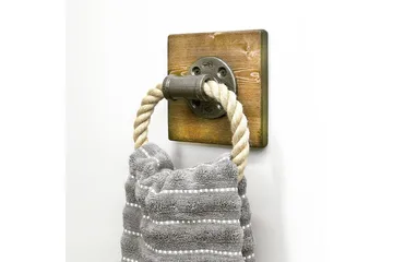 Evila Håndklehenger Tau/Tre - Interiør - Baderomsinnredning - Håndklehengere