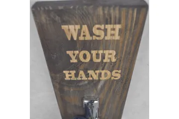 Evila Håndklehenger Wash Your Hands - Interiør - Baderomsinnredning - Håndklehengere