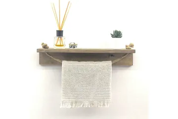 Raianna Hylle 50 cm - Valnøtt - Interiør - Baderomsinnredning - Håndklehengere