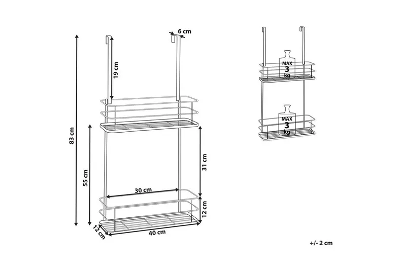 Hengehylle Tayasu - Oppbevaring - Oppbevaring til baderom - Baderomshyller