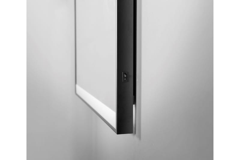 Knutby Baderomsspeil 60 cm LED-Lys - Svart - Interiør - Baderomsinnredning - Baderomsspeil