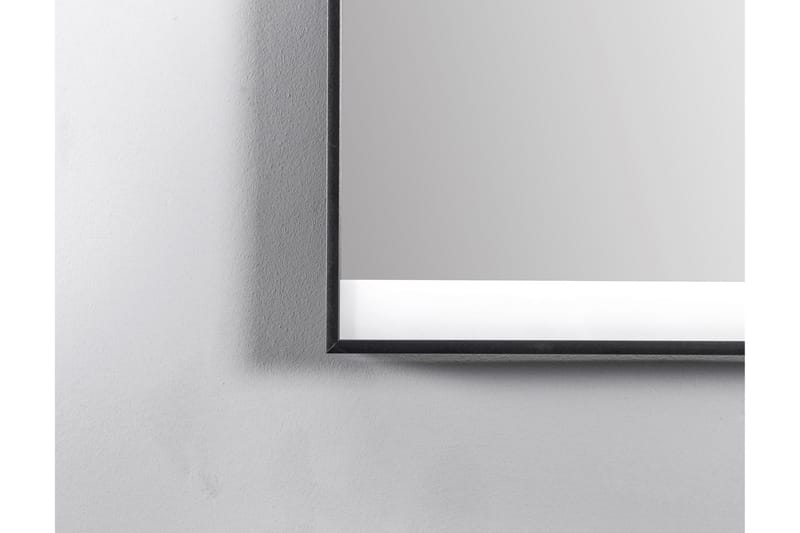 Knutby Baderomsspeil 60 cm LED-Lys - Svart - Interiør - Baderomsinnredning - Baderomsspeil