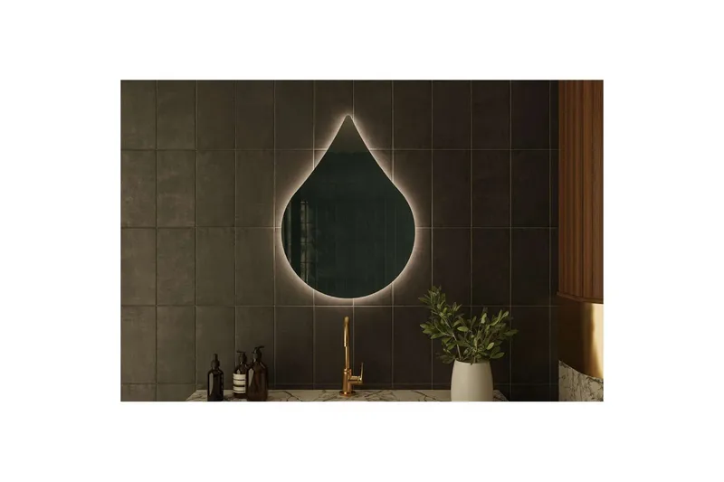 Koruco Baderomsspeil 50 cm - Hvit - Interiør - Baderomsinnredning - Baderomsspeil