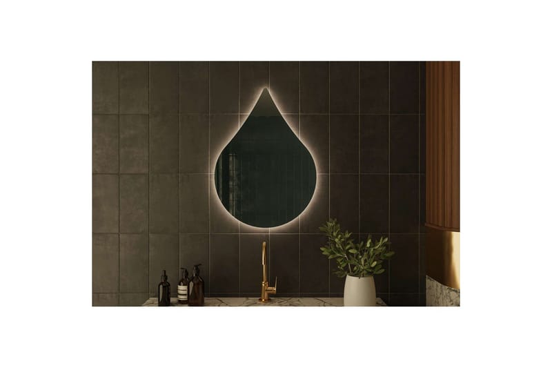 Koruco Baderomsspeil 50 cm - Hvit - Interiør - Baderomsinnredning - Baderomsspeil