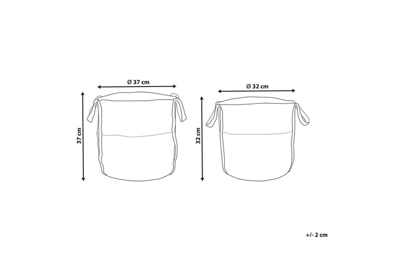Kurv Bellpat sett av 2 - Oppbevaring - Oppbevaring til småting - Kurv - Flettet kurv & rottingkurv