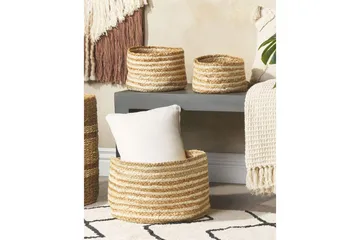 Kurv Kahu sett av 3 - Oppbevaring - Oppbevaring til småting - Kurv - Flettet kurv & rottingkurv