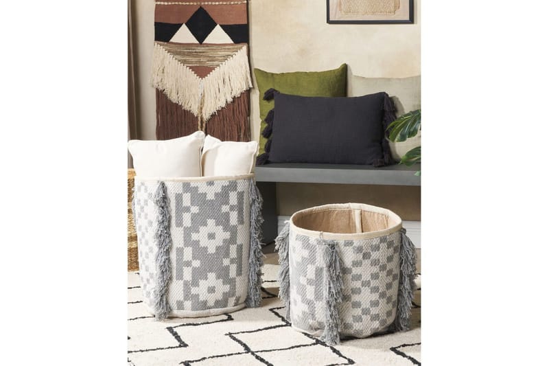 Kurv Kalai sett av 2 - Oppbevaring - Oppbevaring til småting - Kurv - Flettet kurv & rottingkurv