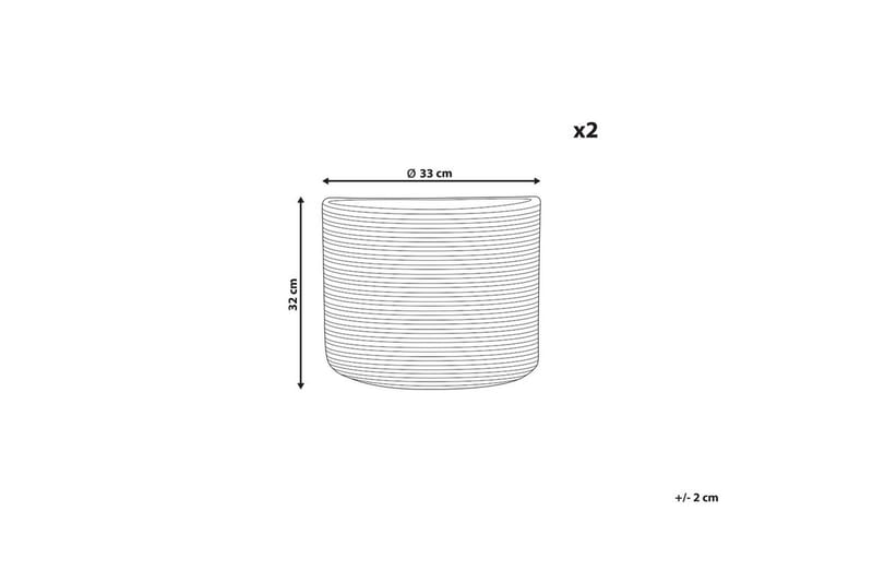 Kurv Yerkoy sett med 2 - Oppbevaring - Oppbevaring til småting - Kurv - Flettet kurv & rottingkurv