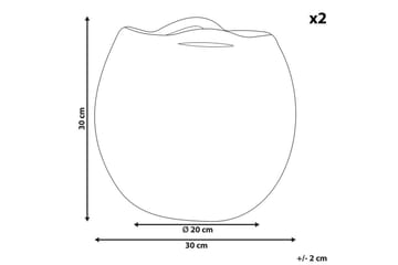 Kurv Panjgur sett av 2 Rosa - Rosa - Interiør - Baderomsinnredning - Dusjhylle & dusjkurv