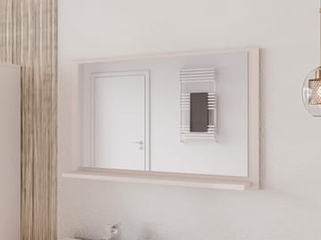 Merlinor veggspeil 80 cm - beige - Interiør - Baderomsinnredning - Baderomsspeil