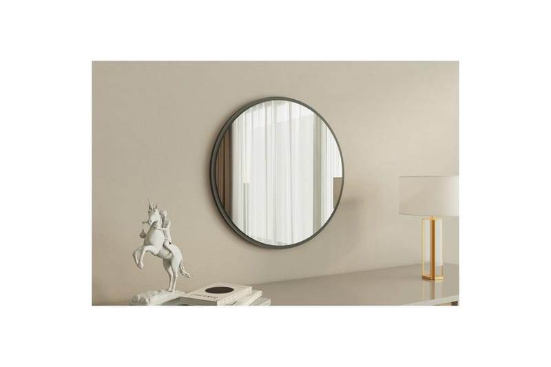 Speil Buhem Antrasitt - Hvit - Interiør - Baderomsinnredning - Baderomsspeil