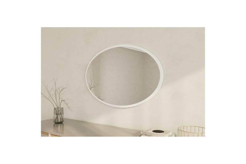 Speil Dymra Hvit - Hvit - Interiør - Baderomsinnredning - Baderomsspeil