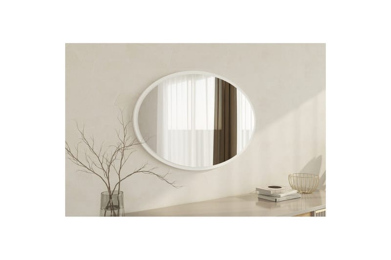 Speil Dymra Hvit - Hvit - Interiør - Baderomsinnredning - Baderomsspeil
