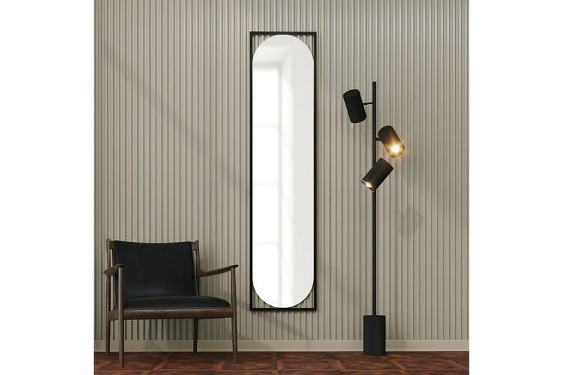 Speil Norvia Svart - Svart - Interiør - Baderomsinnredning - Baderomsspeil