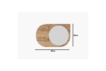 Speil Ravidas Valnøtt - Valnøtt - Interiør - Baderomsinnredning - Baderomsspeil