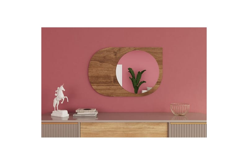 Speil Ravidas Valnøtt - Valnøtt - Interiør - Baderomsinnredning - Baderomsspeil