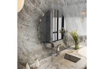 Speil Torlen Mørk grå / Sølv - Mørk grå / Sølv - Interiør - Baderomsinnredning - Baderomsspeil