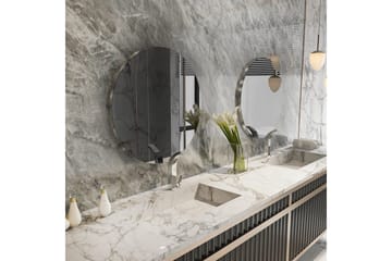 Speil Torlen Mørk grå / Sølv - Mørk grå / Sølv - Interiør - Baderomsinnredning - Baderomsspeil