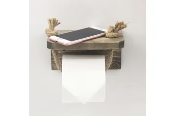 Caponetto Toalettrullholder 17 cm - Valnøtt - Interiør - Baderomsinnredning - Toalettrullholdere