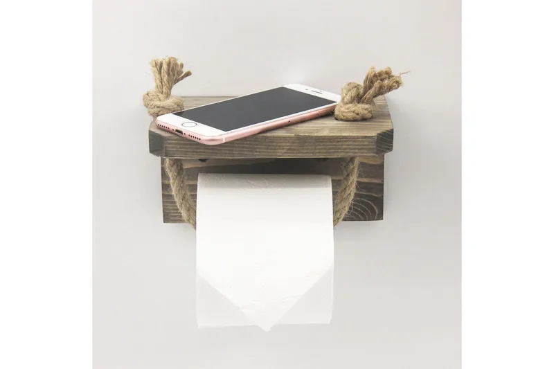 Caponetto Toalettrullholder 17 cm - Valnøtt - Interiør - Baderomsinnredning - Toalettrullholdere