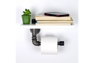 Chandina Toalettpapirholder 30x12 cm - Hvit - Interiør - Baderomsinnredning - Toalettrullholdere