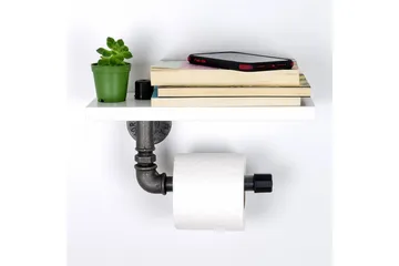 Chandina Toalettpapirholder 30x12 cm - Hvit - Interiør - Baderomsinnredning - Toalettrullholdere