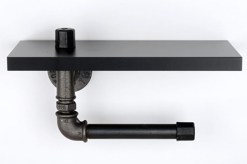 Chandina Toalettpapirholder 30x12 cm - Svart - Interiør - Baderomsinnredning - Toalettrullholdere