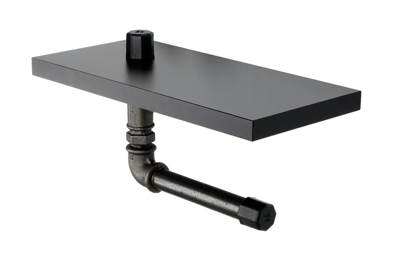 Chandina Toalettpapirholder 30x12 cm - Svart - Interiør - Baderomsinnredning - Toalettrullholdere