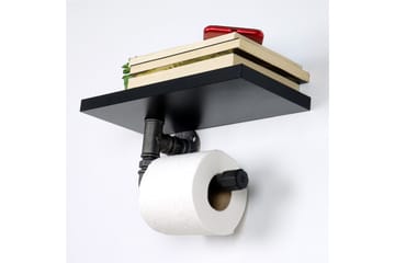 Chandina Toalettpapirholder 30x12 cm - Svart - Interiør - Baderomsinnredning - Toalettrullholdere