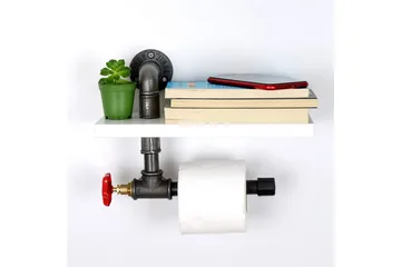 Chandina Toalettpapirholder 30x14 cm - Hvit - Interiør - Baderomsinnredning - Toalettrullholdere