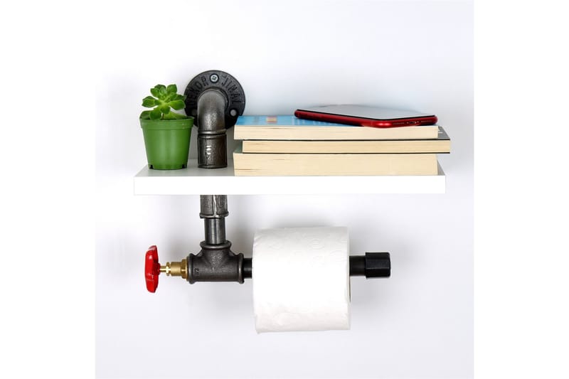 Chandina Toalettpapirholder 30x14 cm - Hvit - Interiør - Baderomsinnredning - Toalettrullholdere