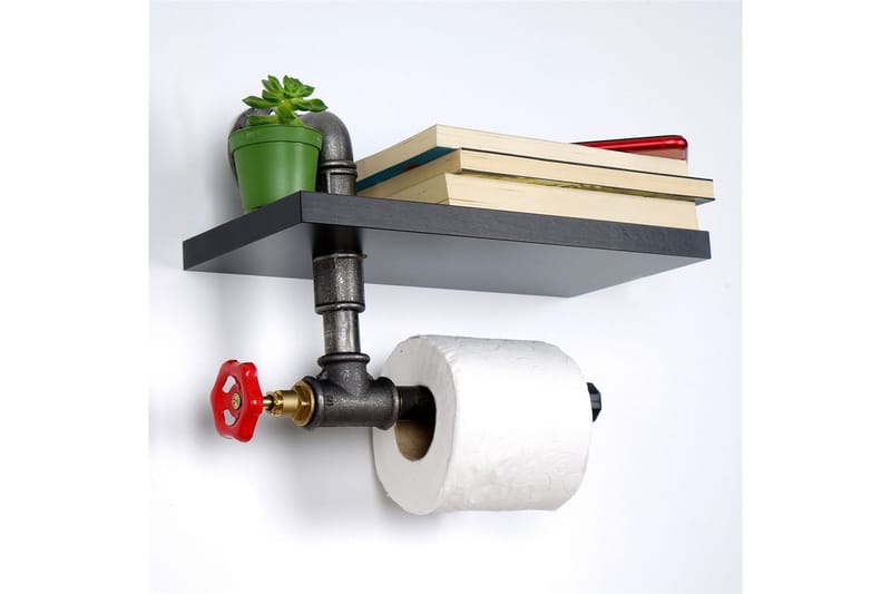 Chandina Toalettpapirholder 30x14 cm - Svart - Interiør - Baderomsinnredning - Toalettrullholdere