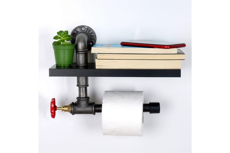 Chandina Toalettpapirholder 30x14 cm - Svart - Interiør - Baderomsinnredning - Toalettrullholdere