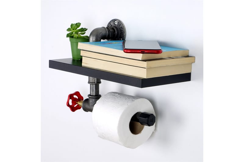 Chandina Toalettpapirholder 30x14 cm - Svart - Interiør - Baderomsinnredning - Toalettrullholdere