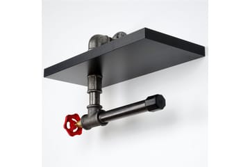 Chandina Toalettpapirholder 30x14 cm - Svart - Interiør - Baderomsinnredning - Toalettrullholdere