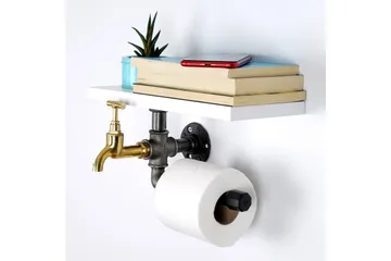 Chandina Toalettpapirholder 30x17 cm - Hvit - Interiør - Baderomsinnredning - Toalettrullholdere