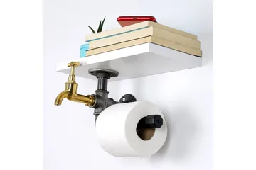 Chandina Toalettpapirholder 30x17 cm - Hvit - Interiør - Baderomsinnredning - Toalettrullholdere