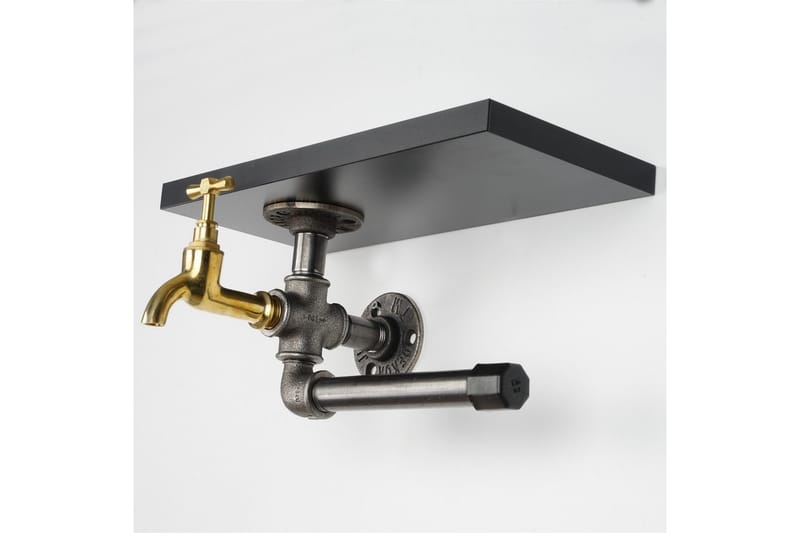 Chandina Toalettpapirholder 30x17 cm - Svart - Interiør - Baderomsinnredning - Toalettrullholdere