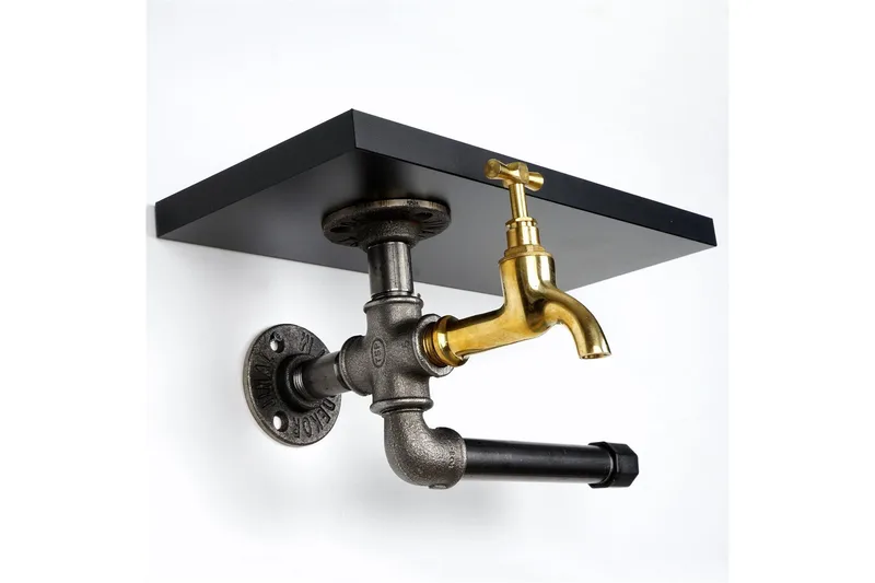 Chandina Toalettpapirholder 30x17 cm - Svart - Interiør - Baderomsinnredning - Toalettrullholdere