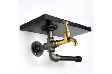 Chandina Toalettpapirholder 30x17 cm - Svart - Interiør - Baderomsinnredning - Toalettrullholdere