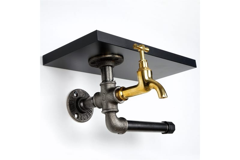 Chandina Toalettpapirholder 30x17 cm - Svart - Interiør - Baderomsinnredning - Toalettrullholdere