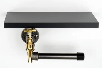 Chandina Toalettpapirholder 30x17 cm - Svart - Interiør - Baderomsinnredning - Toalettrullholdere