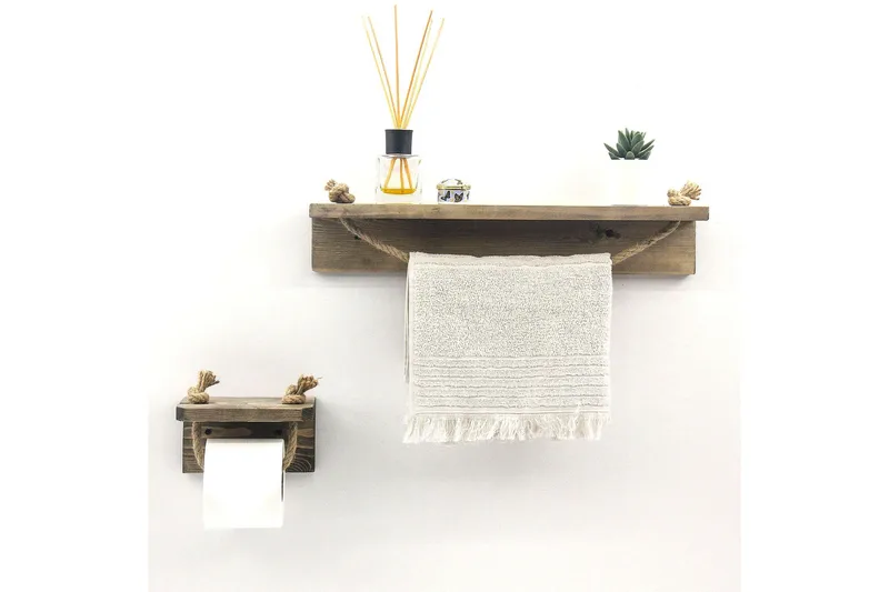 Shauntina Toalettrullholder 17 cm - Valnøtt - Interiør - Baderomsinnredning - Toalettrullholdere