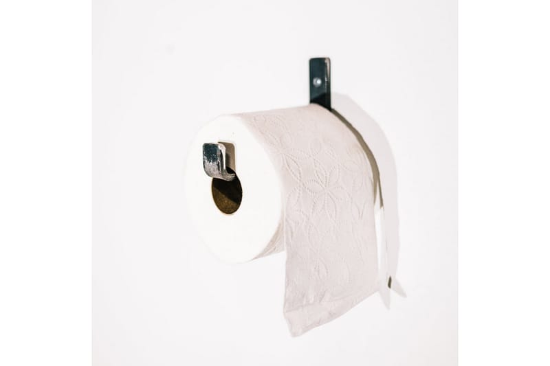 Toalettpapirholder 12x14 cm - Svart - Toalettrullholdere