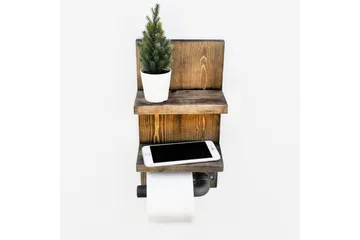 Wall Shelf Valnøtt - Interiør - Baderomsinnredning - Toalettrullholdere