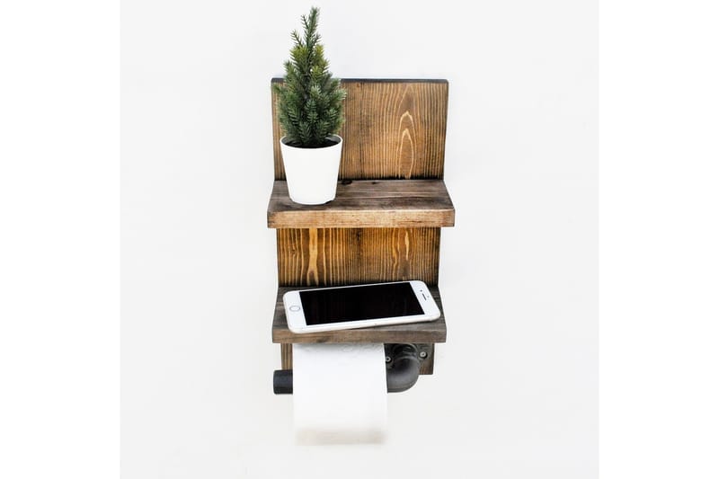 Wall Shelf Valnøtt - Interiør - Baderomsinnredning - Toalettrullholdere