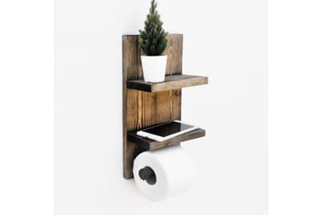 Wall Shelf Valnøtt - Interiør - Baderomsinnredning - Toalettrullholdere