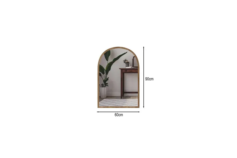 Ulren Baderomsspeil 60 cm - Eik - Interiør - Baderomsinnredning - Baderomsspeil